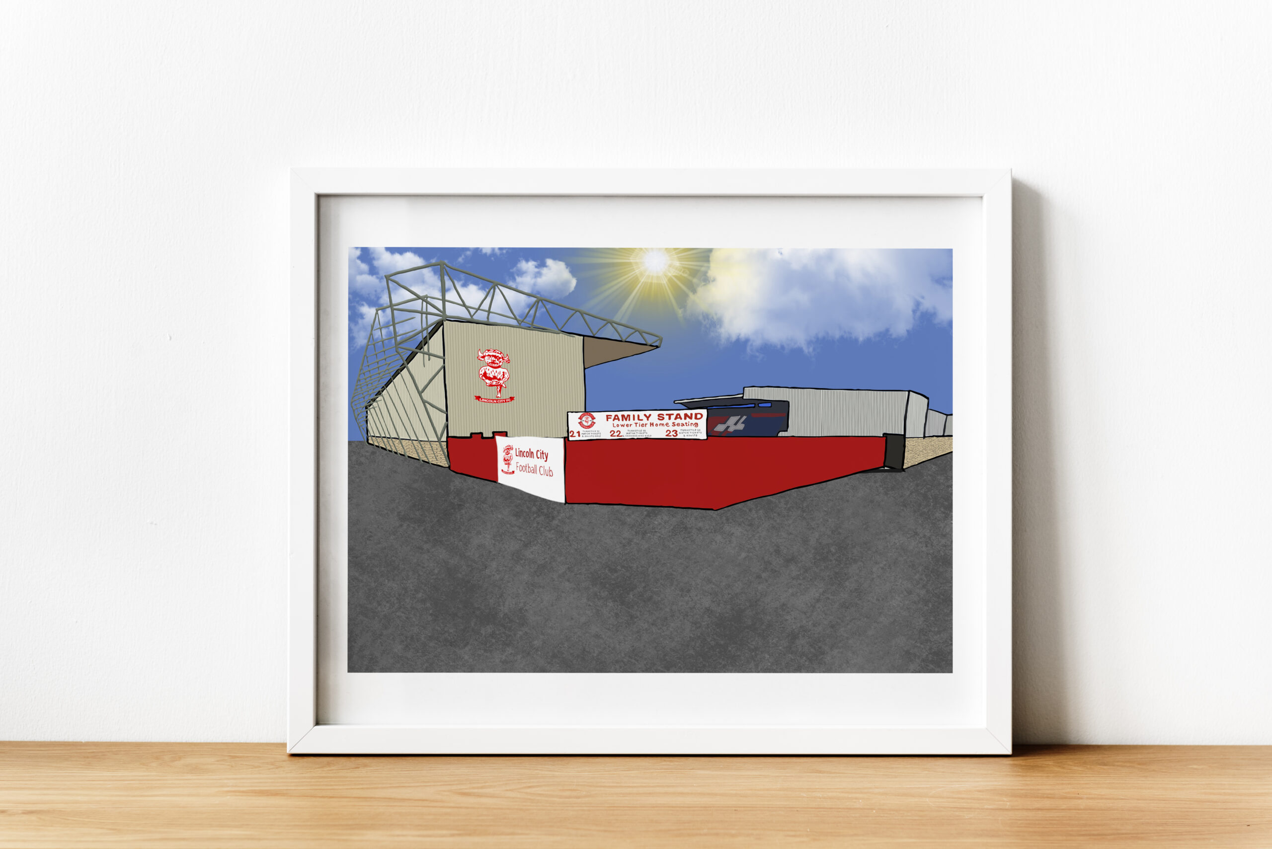 Personalised Lincoln FC Art Work - Image 3