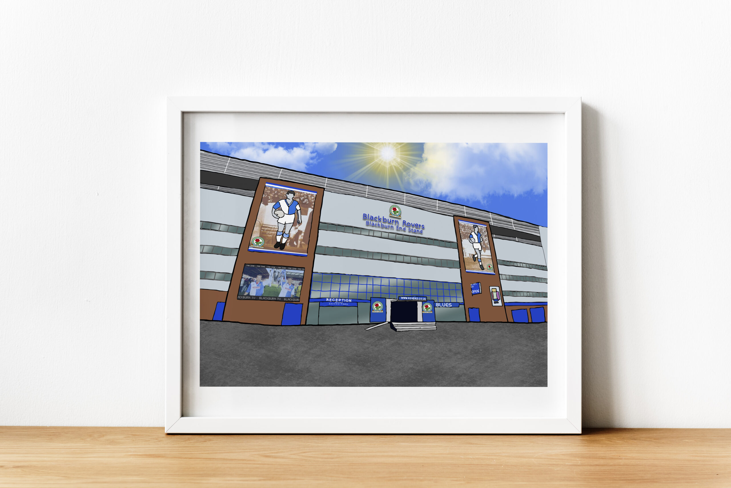 Personalised Blackburn Rovers FC Art Work - Image 3