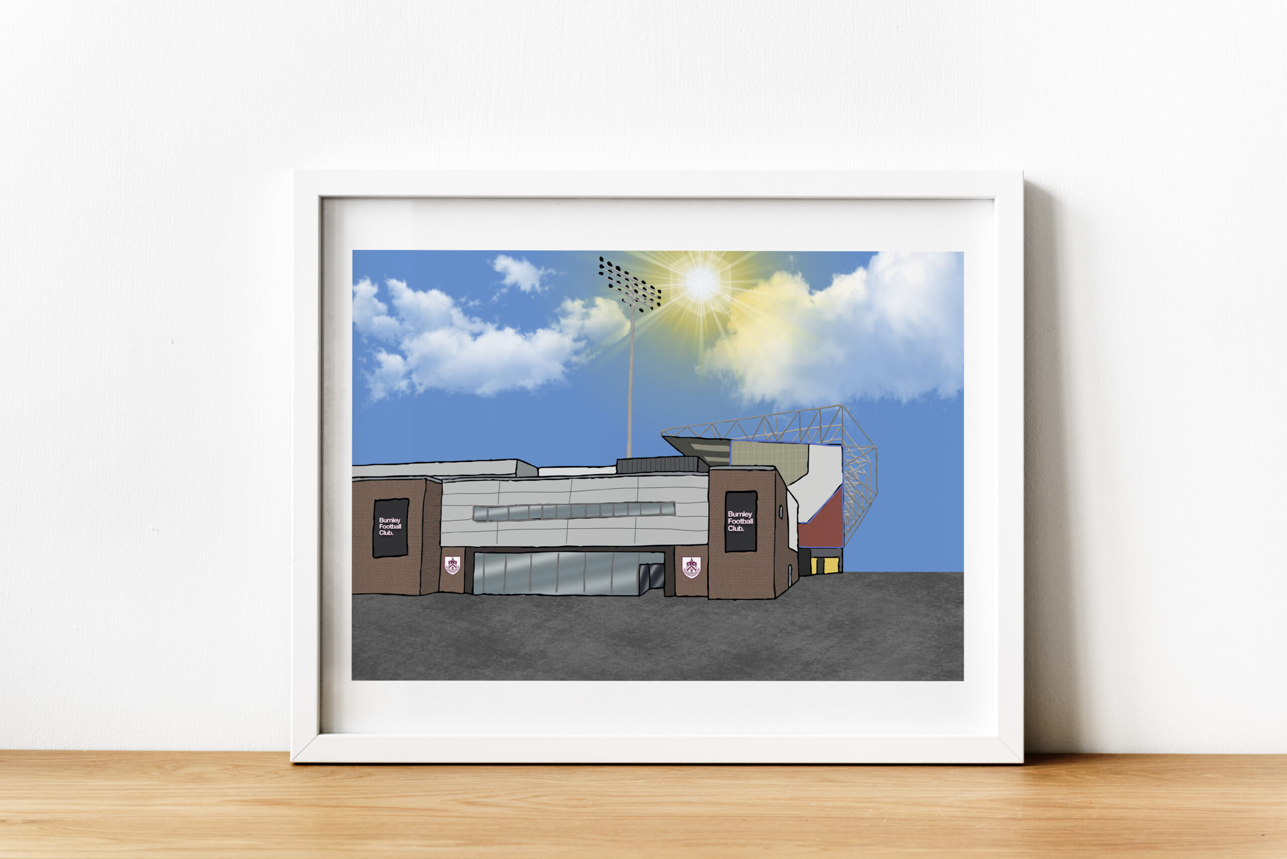 Personalised Burnley Art Work Version 1 - Image 3