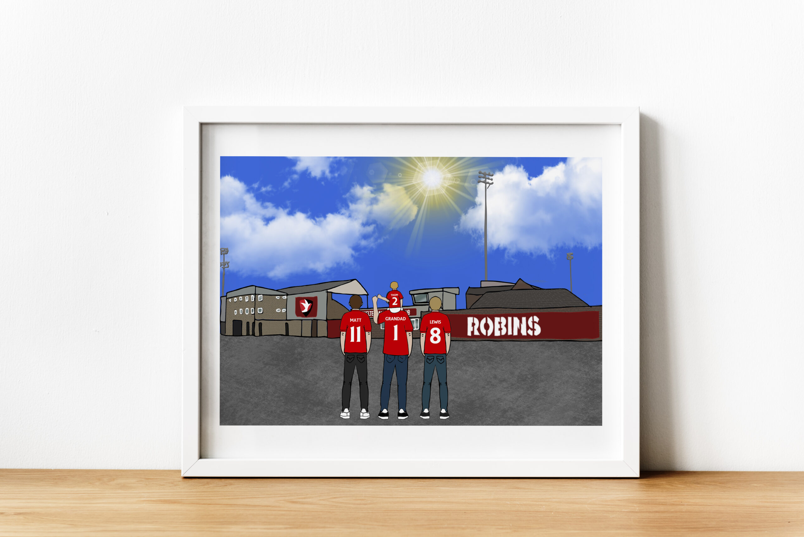 Personalised Cheltenham FC Art Work