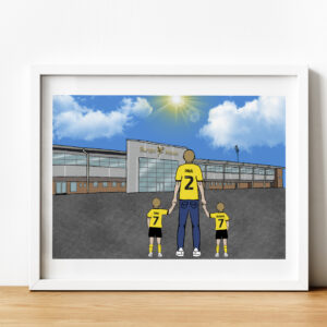 Personalised Burton Albion FC Art Work