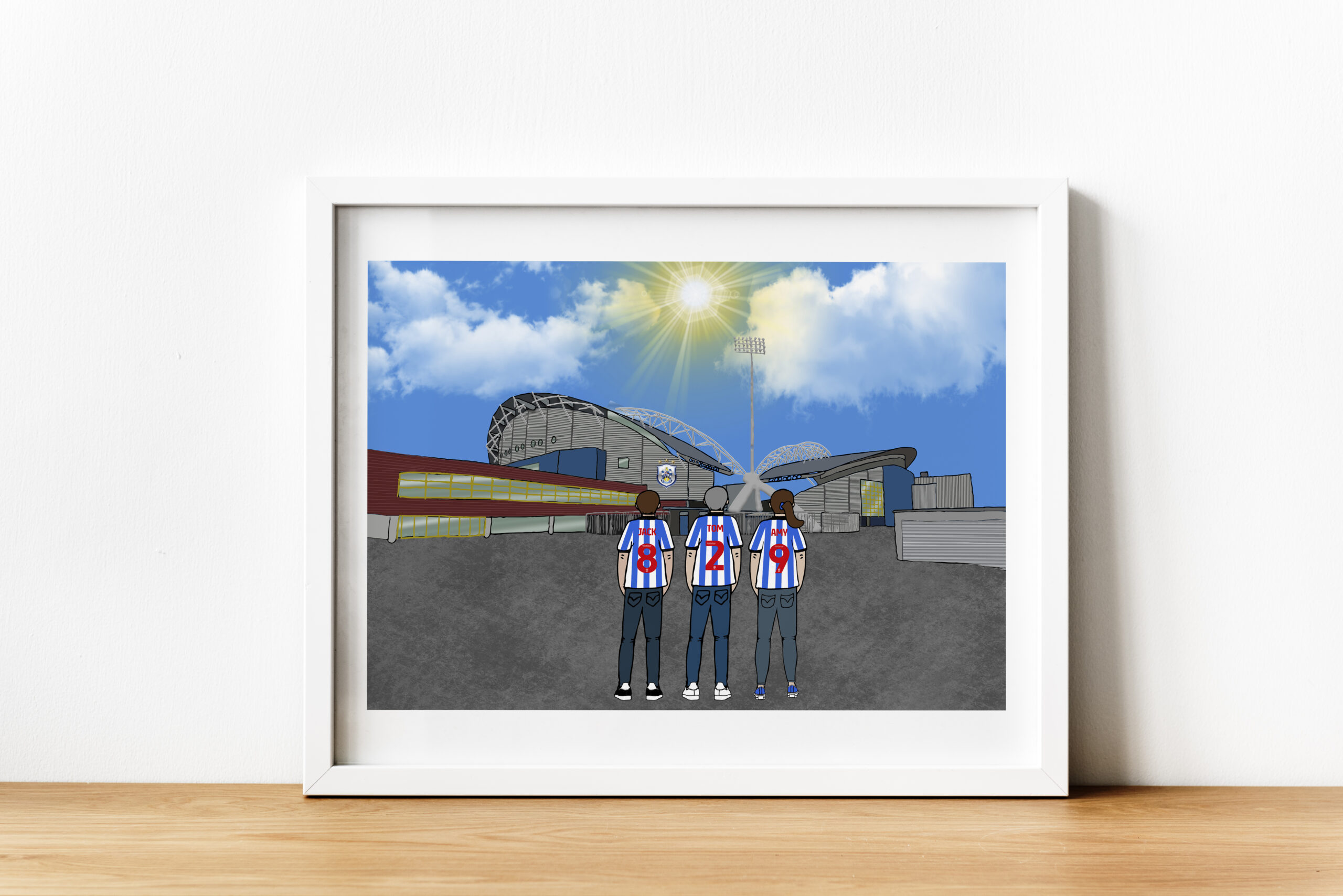 Personalised Huddersfield FC Art Work