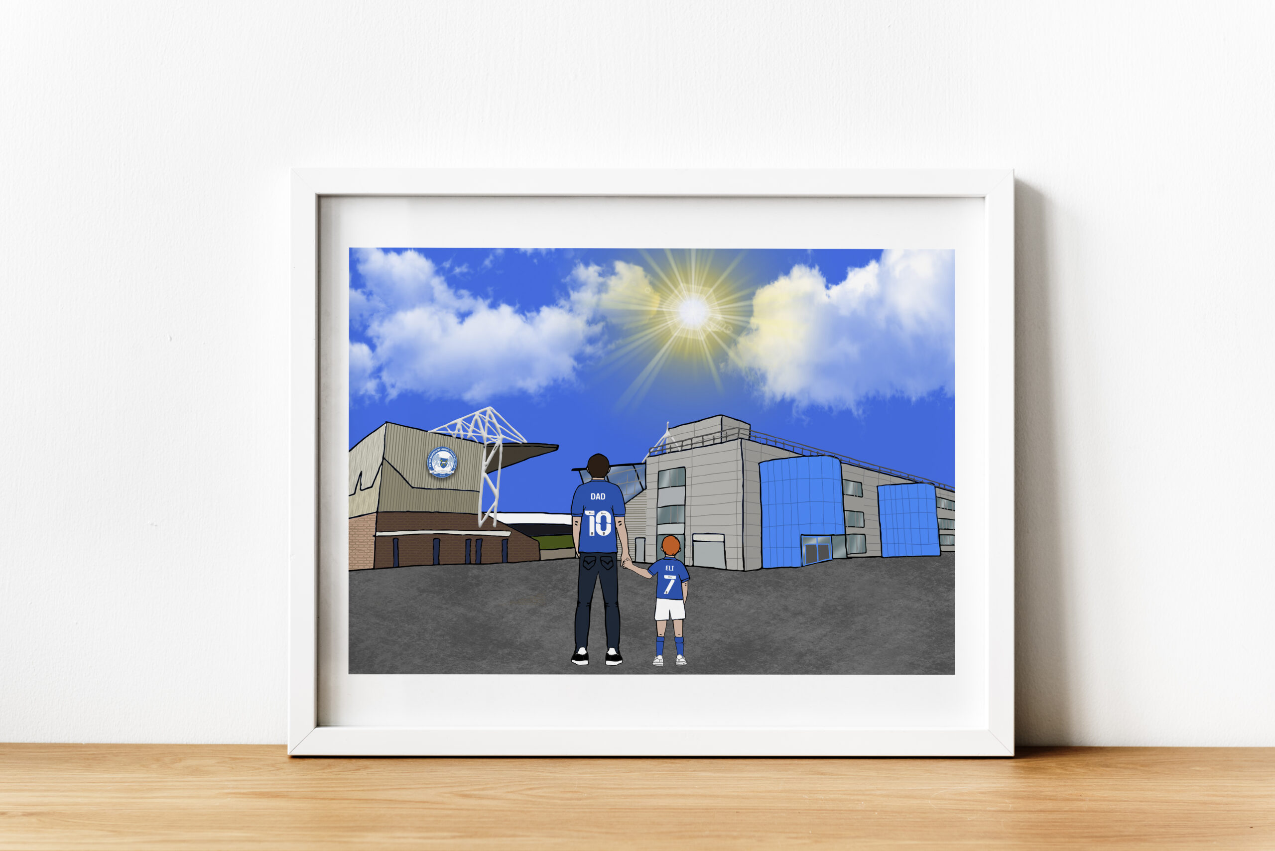 Personalised Peterborough FC Art Work