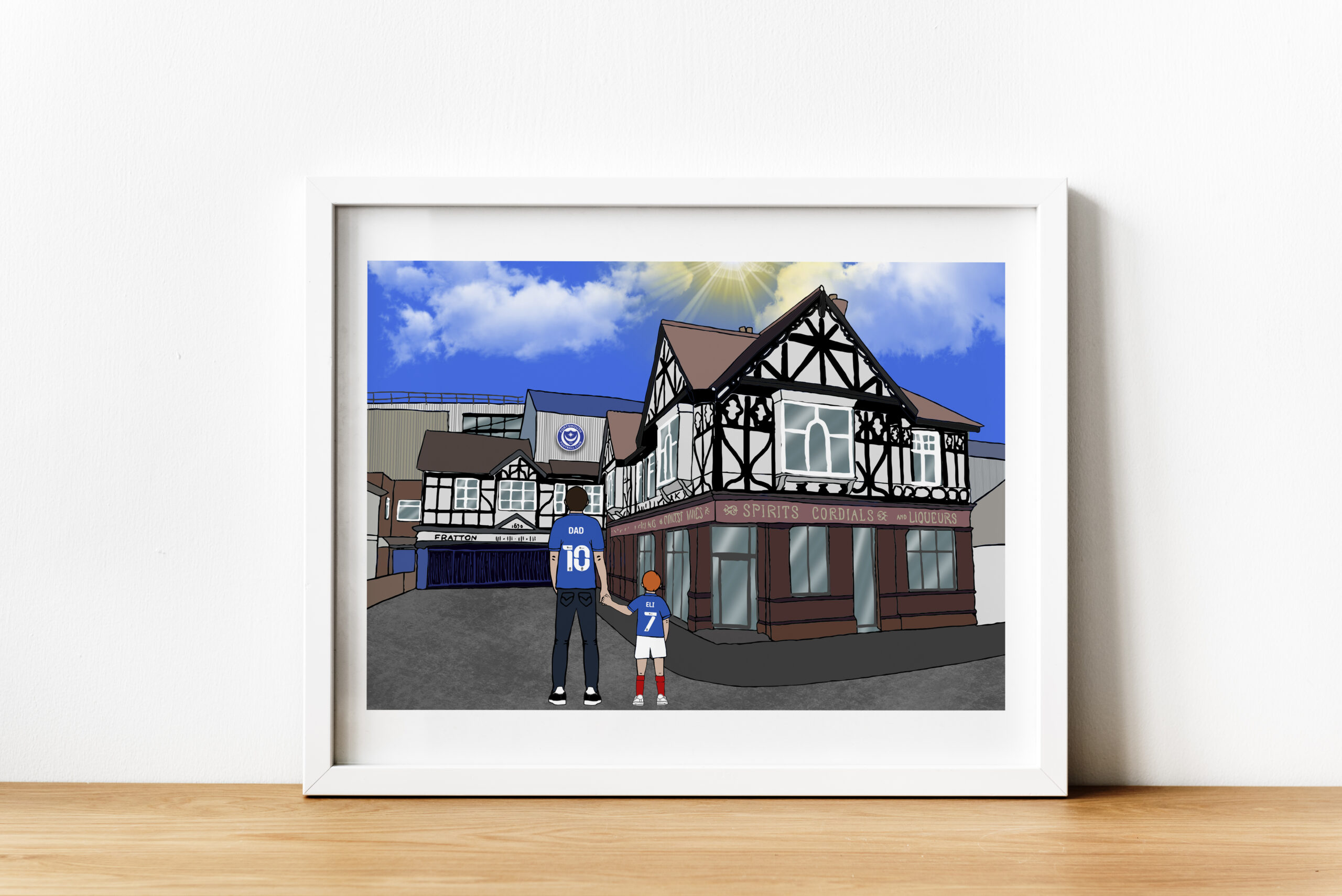 Personalised Portsmouth FC Art Work