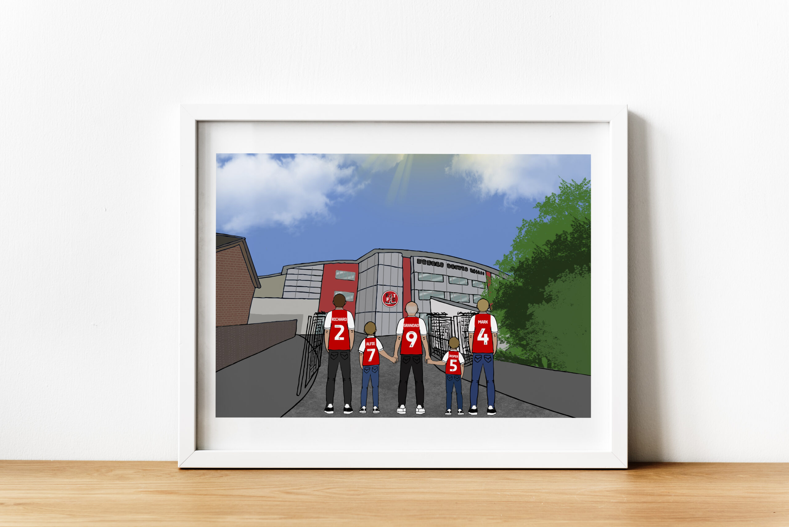Personalised Fleetwood FC Art Work