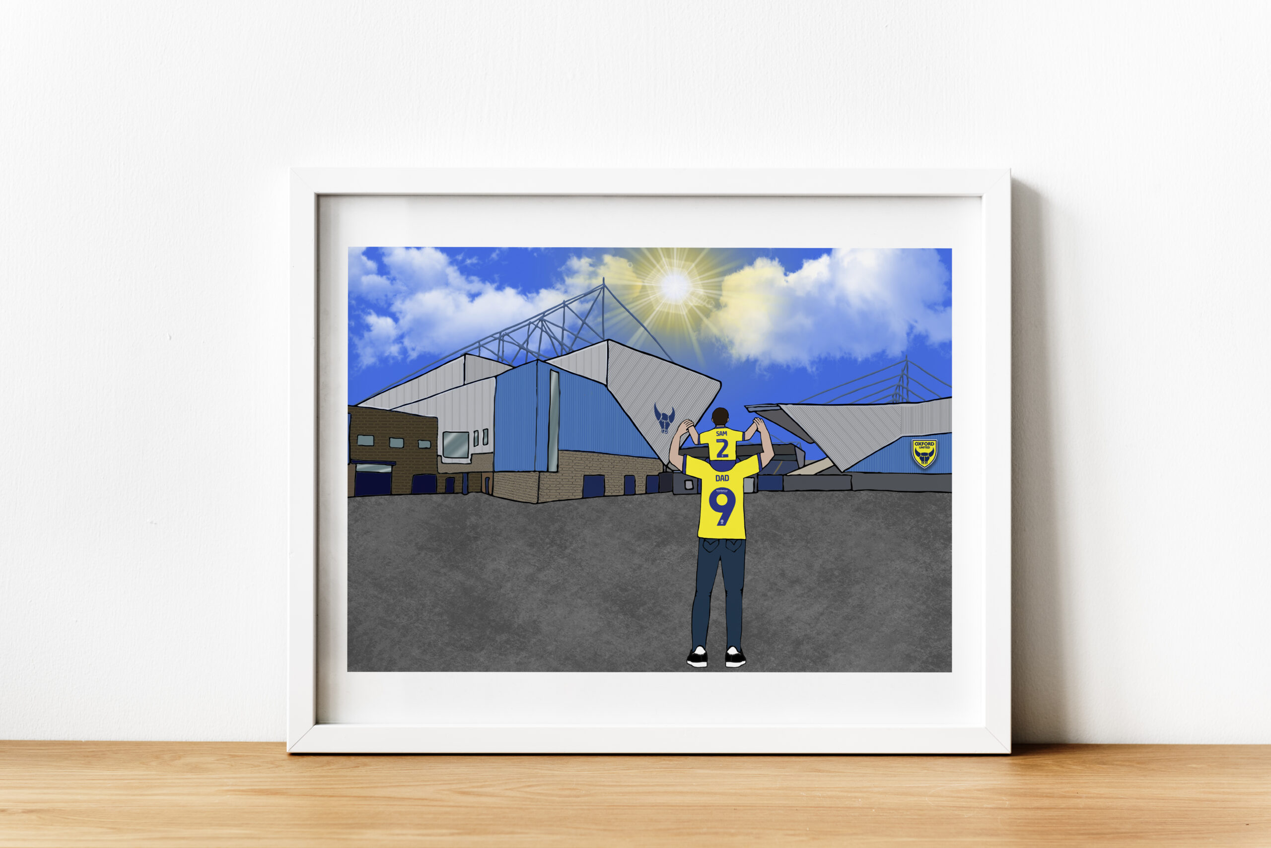 Personalised Oxford United FC Art Work