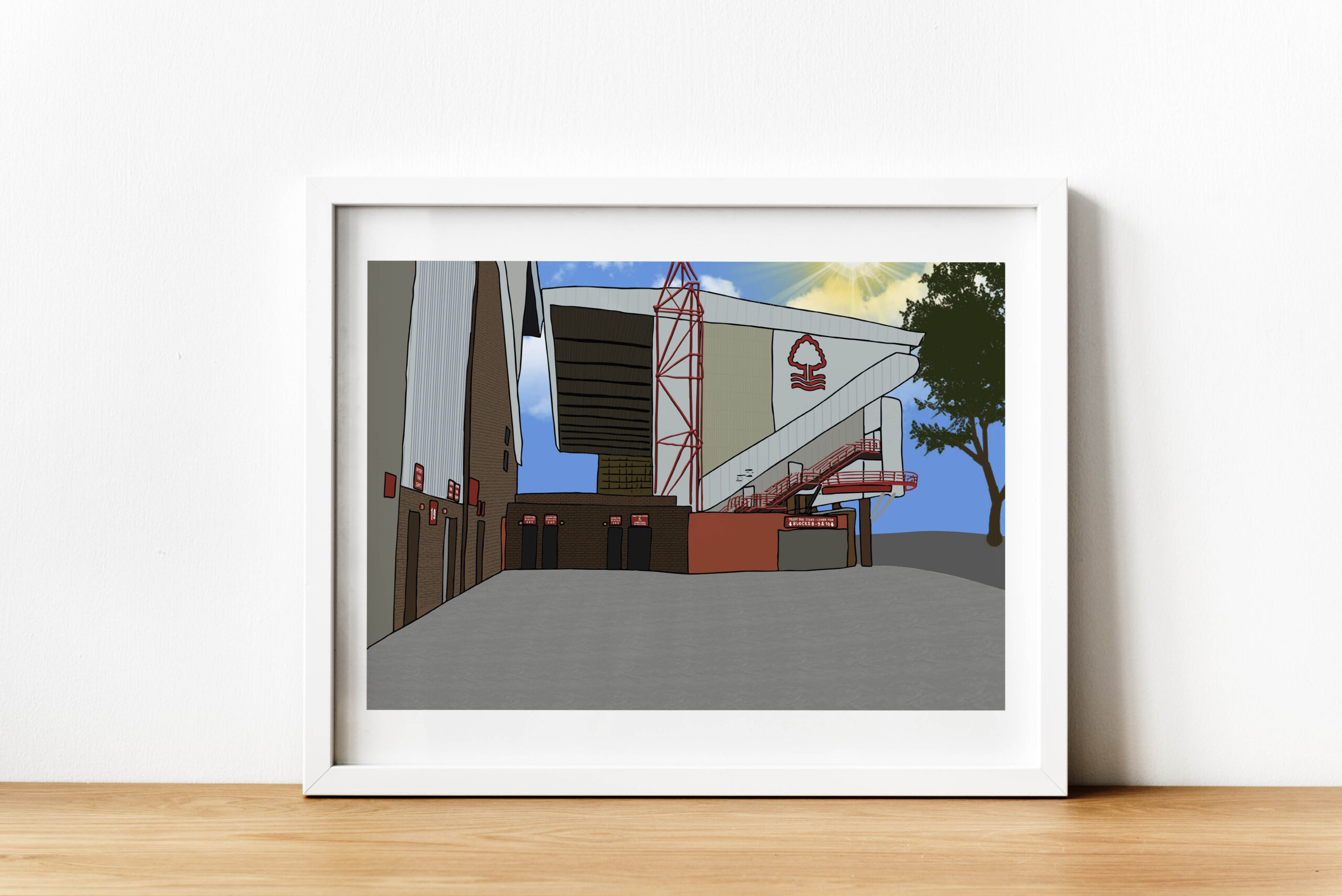Personalised Nottingham Forest FC Trent End Art Work - Image 3