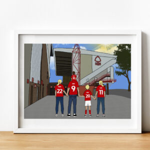 Personalised Nottingham Forest FC Trent End Art Work
